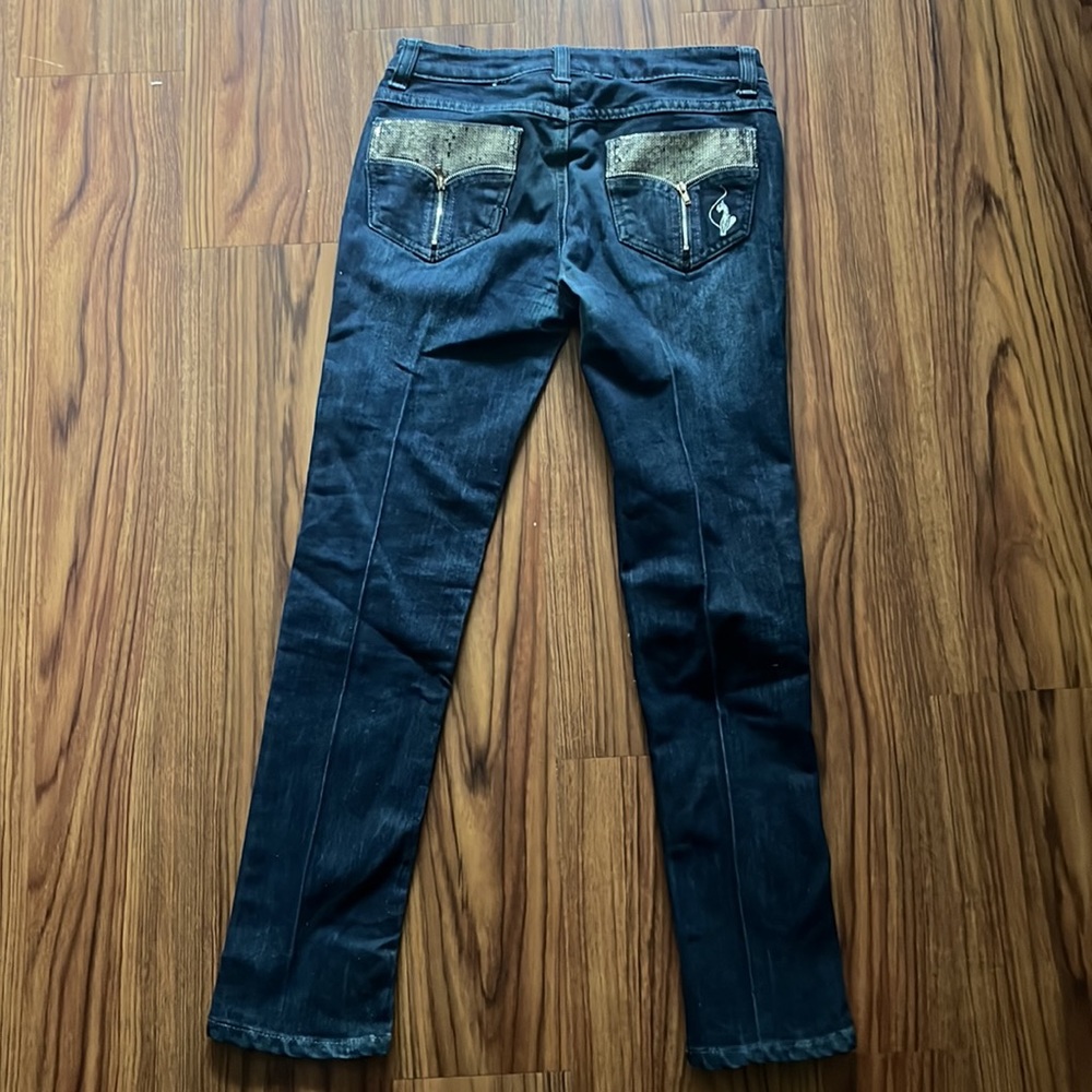 Y2K Baby Phat Glittery Jeans for Girls